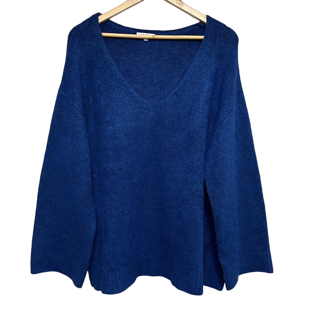 Z Supply Oversized V-Neck Sweater Womens M Cozy Pullover Slouchy Lounge Fuzzy
